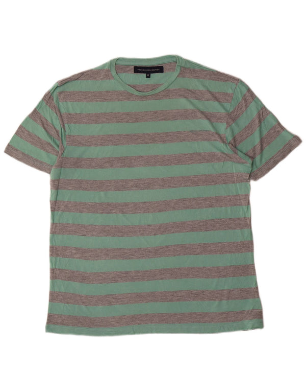 French Connection Mens T-Shirt Top Medium Green Viscose