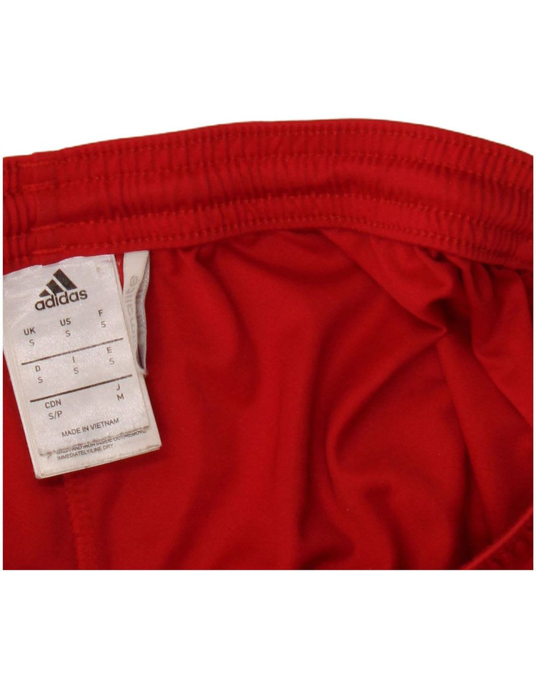 Adidas Mens Climalite Sport Shorts Small  Red Polyester