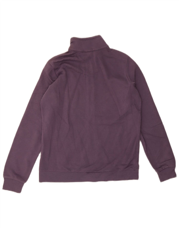 Champion Womens Tracksuit Top Jacket UK 14 Medium Purple Cotton
