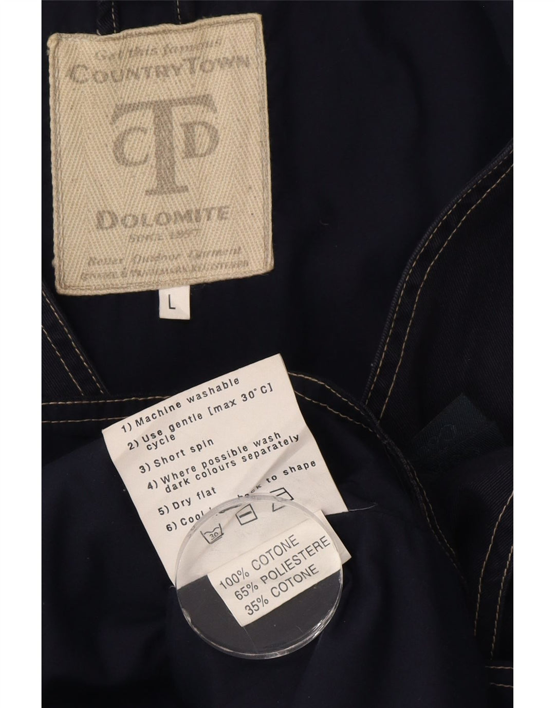 Dolomite Mens Utility Gilet UK 40 Large Navy Blue Cotton