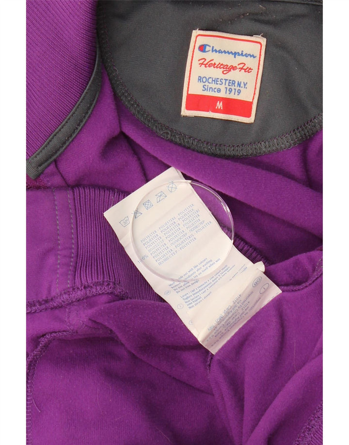 CHAMPION Womens Heritage Fit Tracksuit Top Jacket UK 14 Medium Purple Vintage Champion and Second-Hand Champion from Messina Hembry 