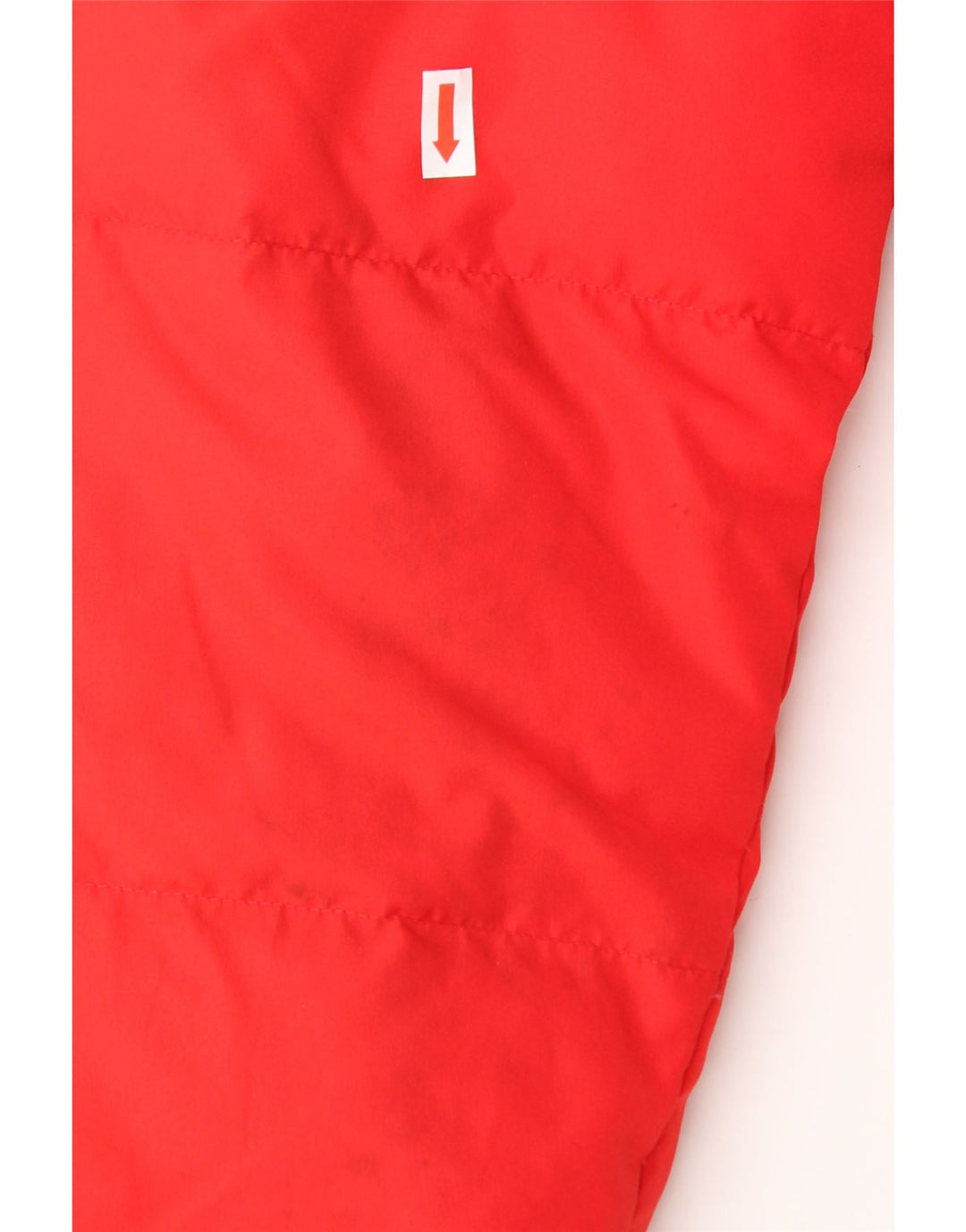 CHAMPION Womens Hooded Padded Jacket UK 14 Medium Red Vintage Champion and Second-Hand Champion from Messina Hembry 