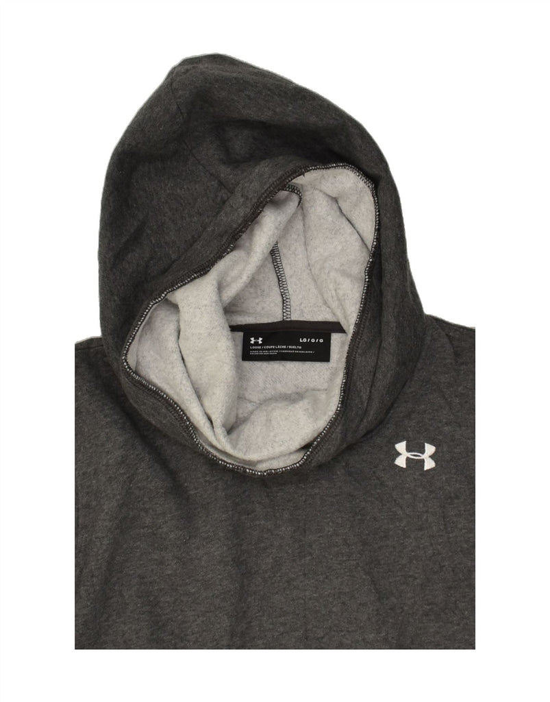 UNDER ARMOUR Womens Hoodie Jumper UK 16 Large Grey | Vintage Under Armour | Thrift | Second-Hand Under Armour | Used Clothing | Messina Hembry 