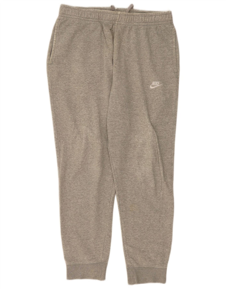 Nike Mens Tracksuit Trousers Joggers Large Grey Cotton