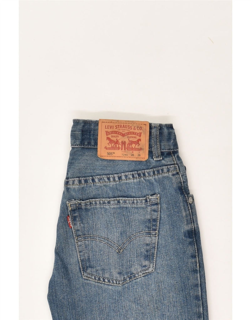 LEVI'S Boys 505 Regular Loose Jeans 11-12 Years W26 L26 Blue Cotton | Vintage Levi's | Thrift | Second-Hand Levi's | Used Clothing | Messina Hembry 