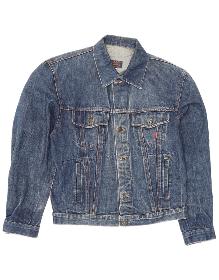 Carrera Mens Denim Jacket UK 40 Large Blue Cotton