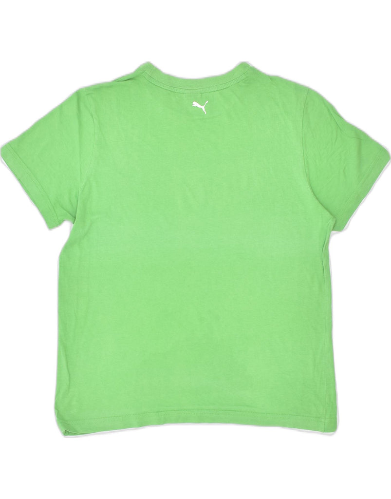 PUMA Boys Graphic T-Shirt Top 13-14 Years Green | Vintage | Thrift | Second-Hand | Used Clothing | Messina Hembry 