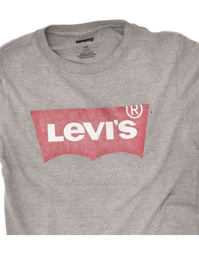 LEVI'S Boys Graphic T-Shirt Top 9-10 Years Grey | Vintage Levi's | Thrift | Second-Hand Levi's | Used Clothing | Messina Hembry 