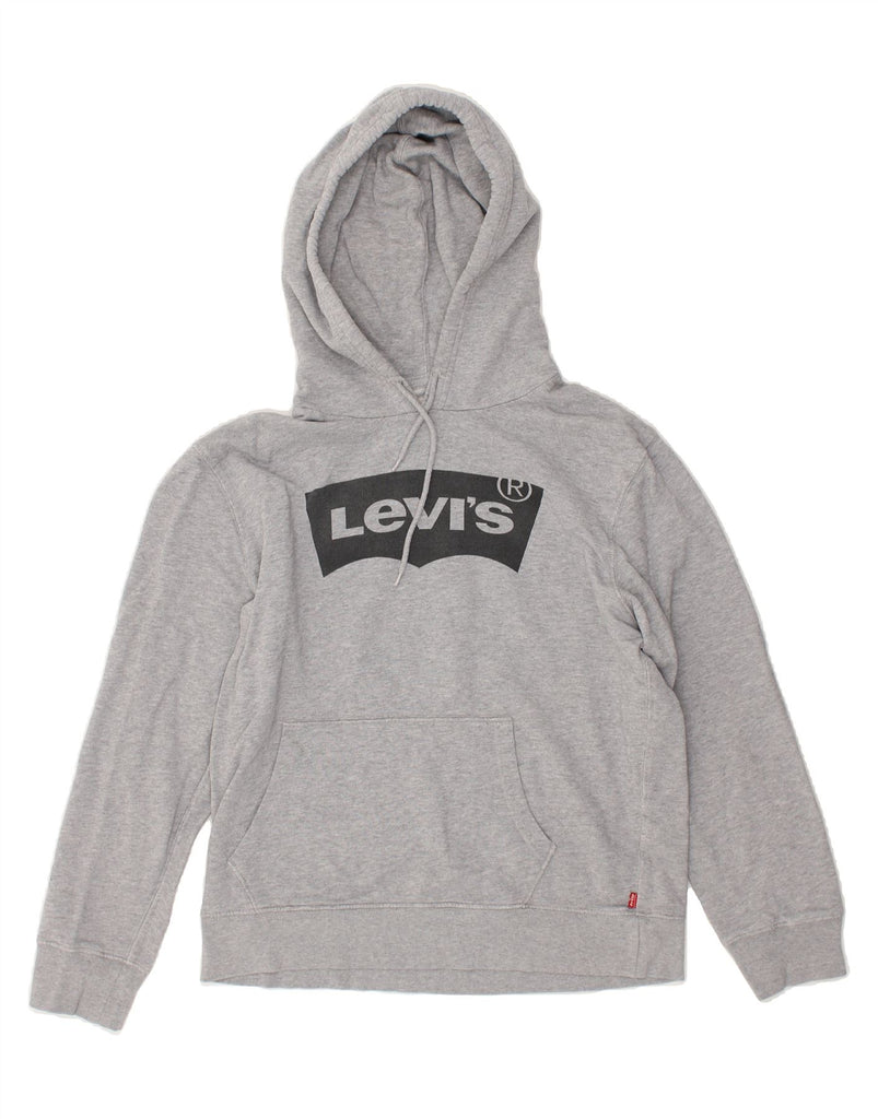 LEVI'S Mens Graphic Hoodie Jumper Small Grey | Vintage Levi's | Thrift | Second-Hand Levi's | Used Clothing | Messina Hembry 