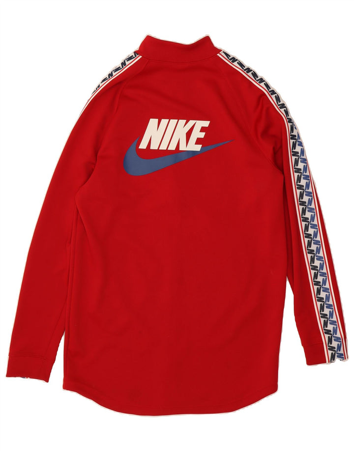 NIKE Mens Graphic Tracksuit Top Jacket Small Red Polyester Vintage Nike and Second-Hand Nike from Messina Hembry 