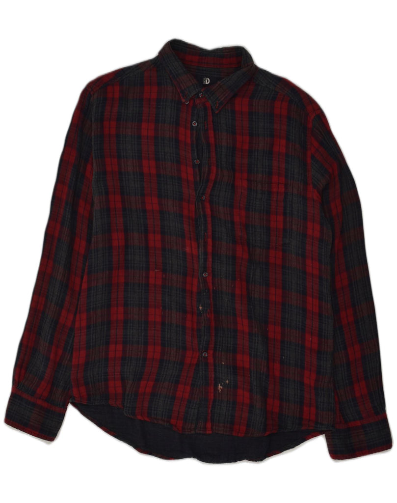 DACK'S Mens Regular Fit Flannel Shirt Large Red Check Cotton | Vintage Dack's | Thrift | Second-Hand Dack's | Used Clothing | Messina Hembry 