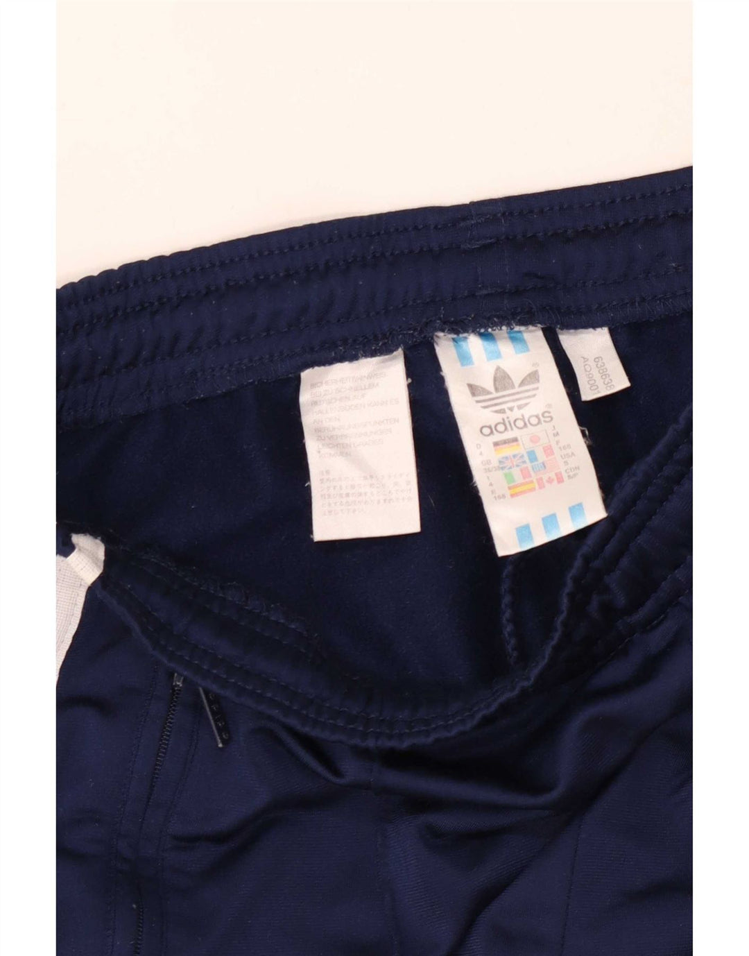 Adidas Mens Tracksuit Trousers UK 36/38 Small Navy Blue Polyester
