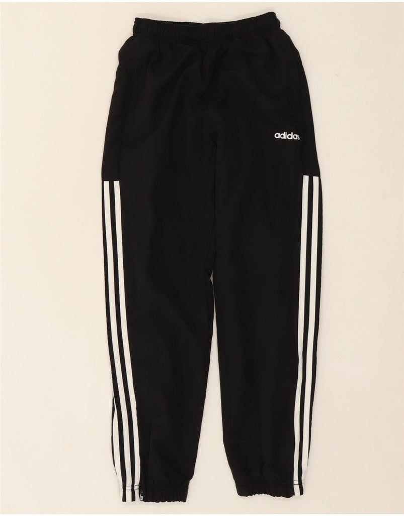 ADIDAS Boys Tracksuit Trousers Joggers 11-12 Years Medium Black Polyester Vintage Adidas and Second-Hand Adidas from Messina Hembry 