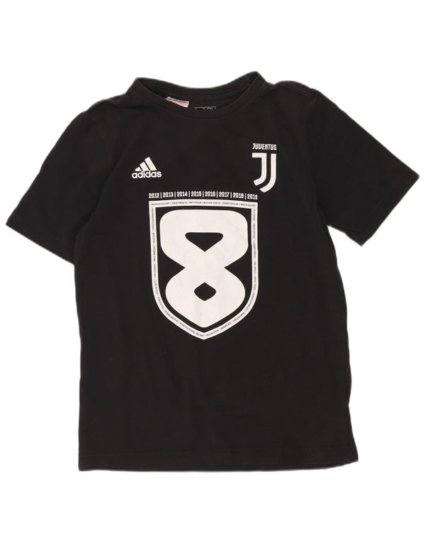 Adidas Boys Juventus Graphic T-Shirt Top 11-12 Years Black