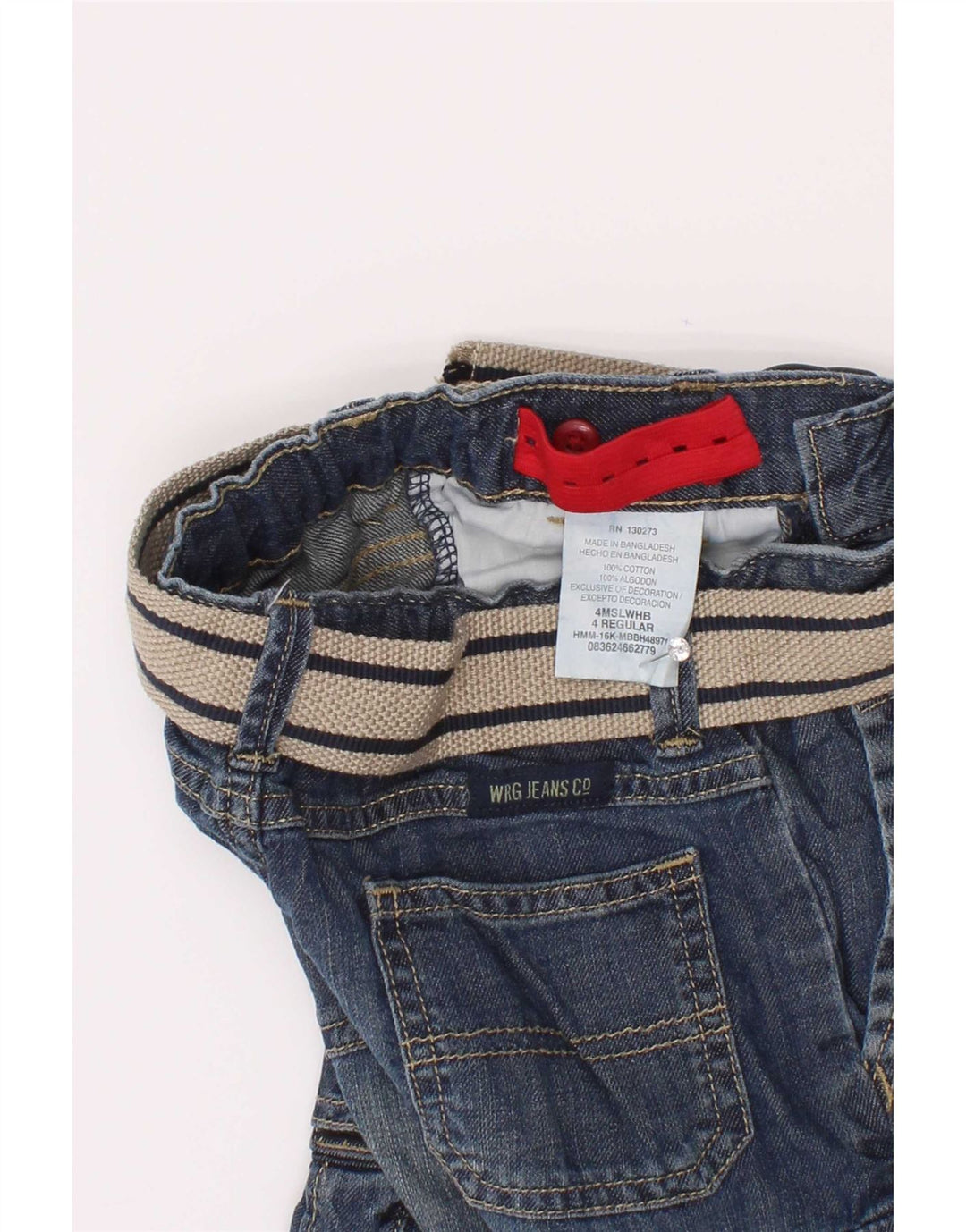 Wrangler Boys Cargo Denim Shorts 3-4 Years W22 Blue Cotton