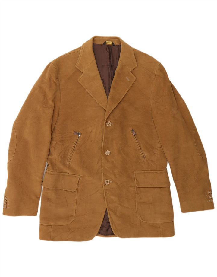 Duca Visconti Di Modrone Mens 3 Button Blazer Jacket IT 50 Large Beige
