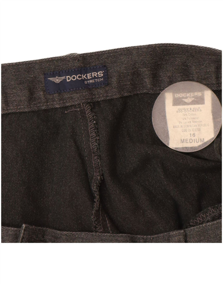 Dockers Womens Tapered Casual Trousers US 16 2XL W32 L31 Grey Cotton