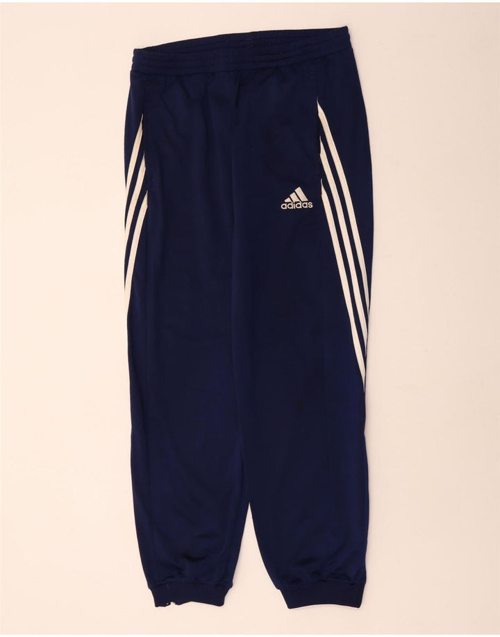 Adidas Mens Tracksuit Trousers Medium Navy Blue Polyester