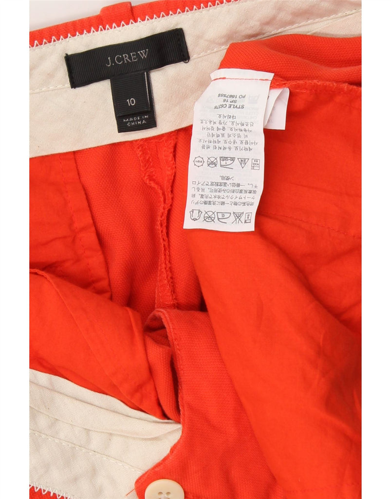 J. CREW Womens Pegged Cropped Trousers US 10 Large W34 L24 Orange Lyocell Vintage J. Crew and Second-Hand J. Crew from Messina Hembry 