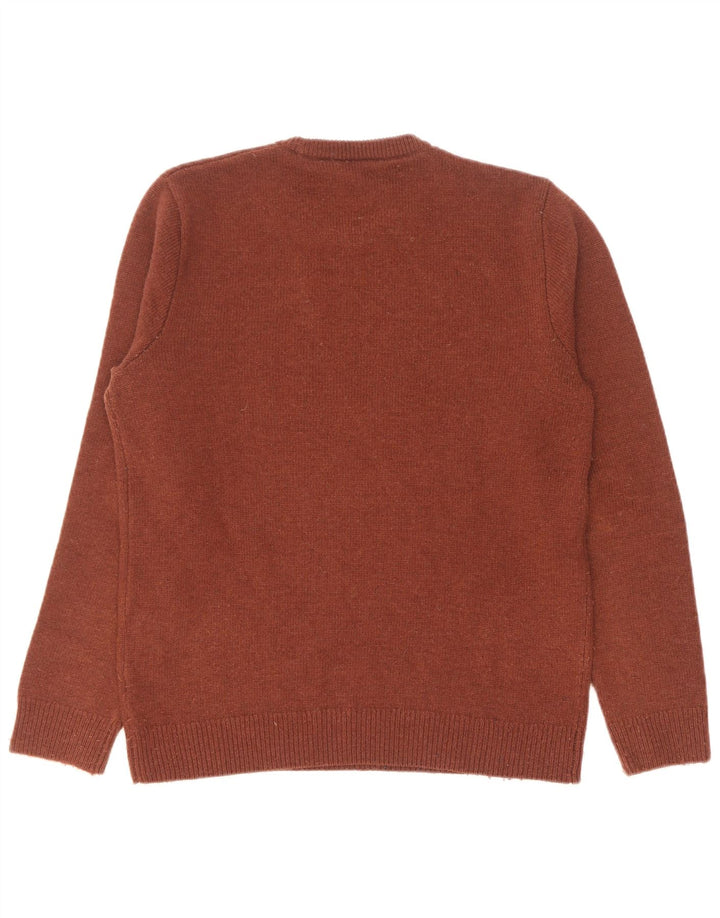 Carhartt Mens Crew Neck Jumper Sweater Medium Brown Lambswool