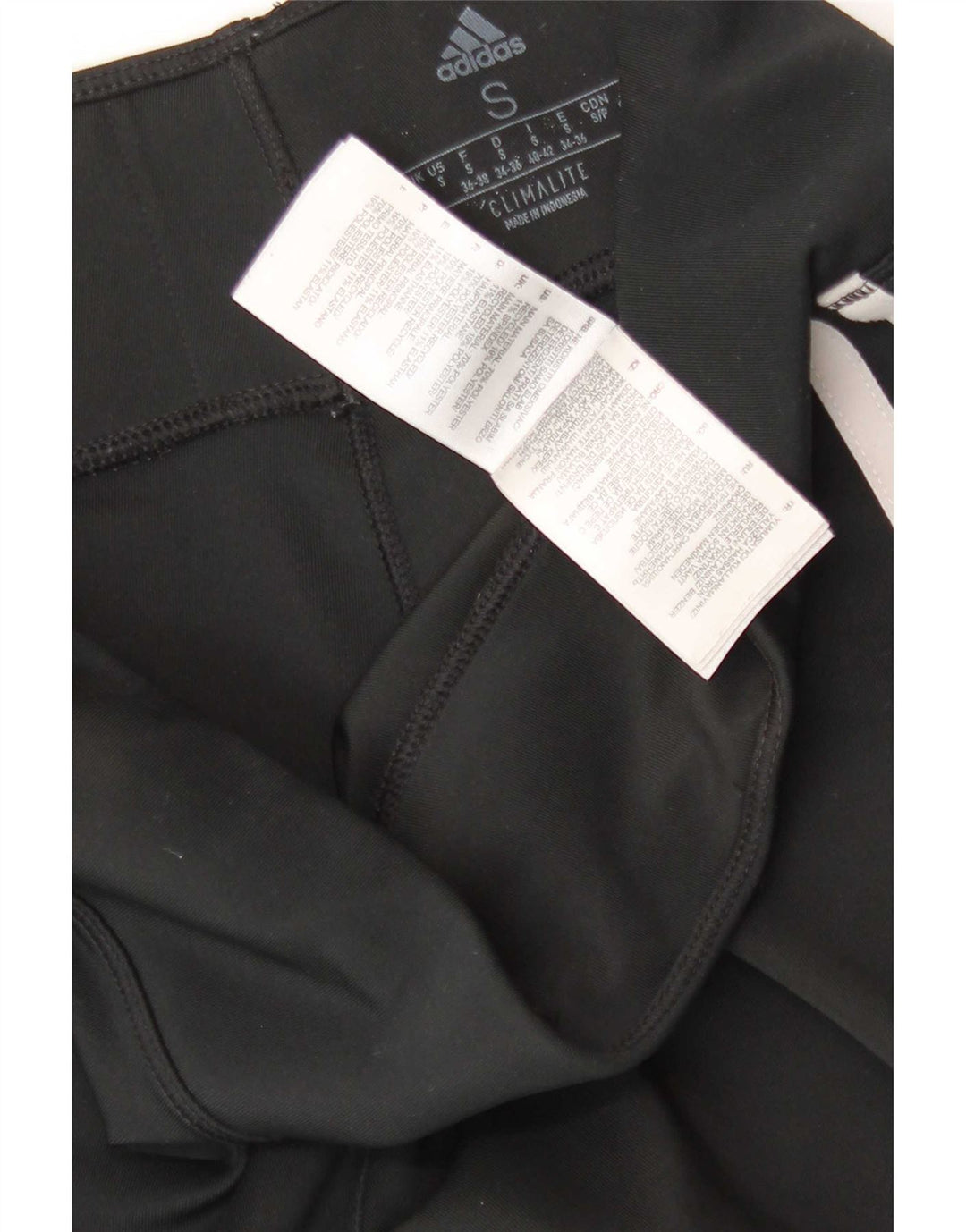 Adidas Womens Climalite Leggings UK 8/10 Small Black Polyester