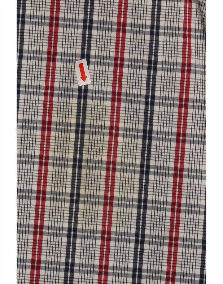 Levi's Mens Short Sleeve Standard Fit Shirt Medium Blue Check Cotton
