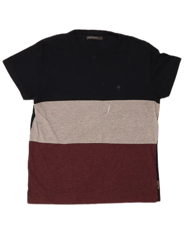 FRENCH CONNECTION Womens T-Shirt Top UK 16 Large Multicoloured Colourblock