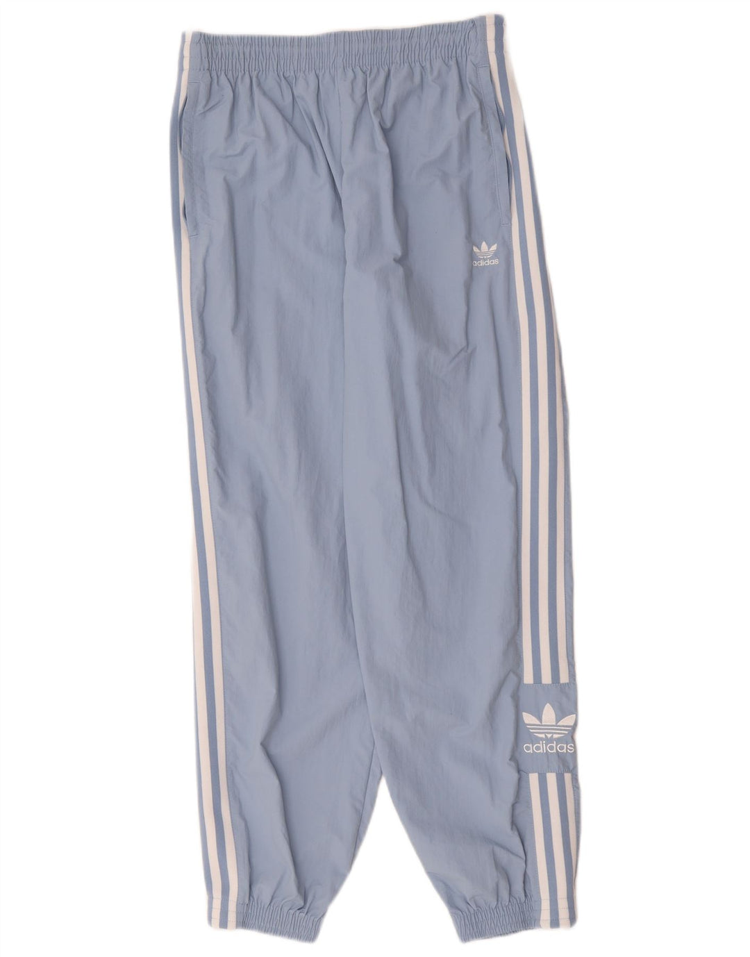 Adidas Womens Tracksuit Trousers Joggers UK 14 Medium Blue Polyester