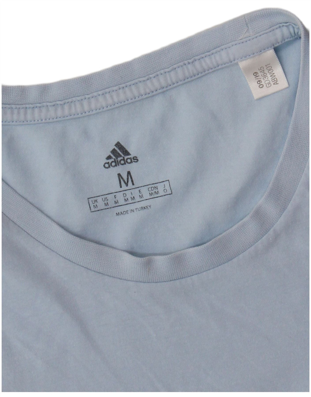 ADIDAS Mens Graphic T-Shirt Top Medium Blue