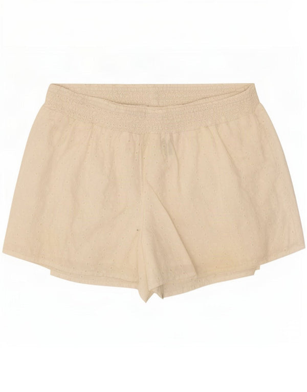 Benetton Girls Casual Shorts 8-9 Years Large W28 White Cotton