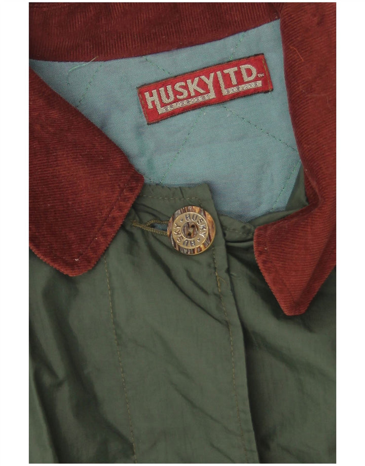 Husky Womens Oversized Poncho Coat One Size Green