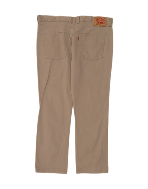 Levi's Mens 581 Straight Casual Trousers W40 L30 Beige Cotton