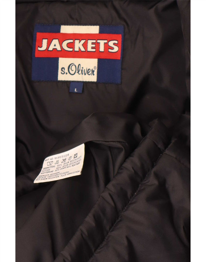 S.Oliver Mens Padded Jacket UK 40 Large Black Nylon