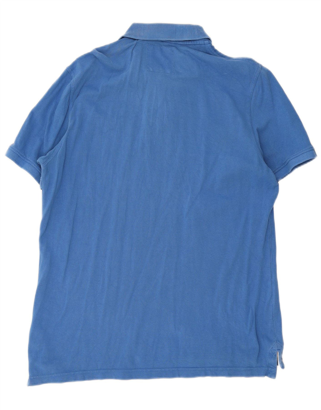 Crew Clothing Mens Polo Shirt Large Blue Cotton