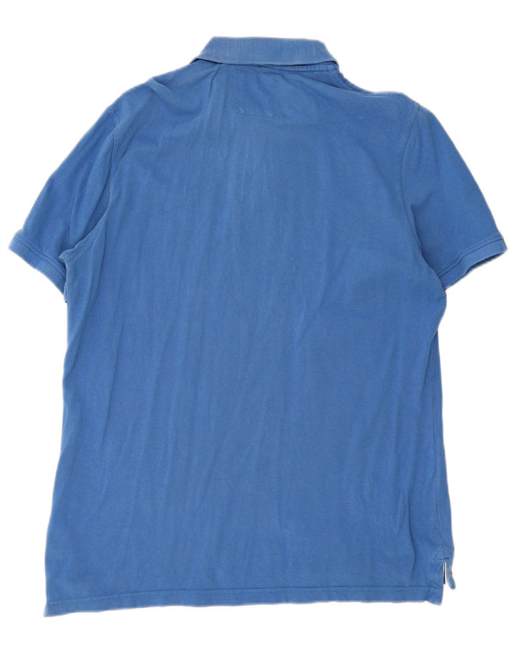 Crew Clothing Mens Polo Shirt Large Blue Cotton