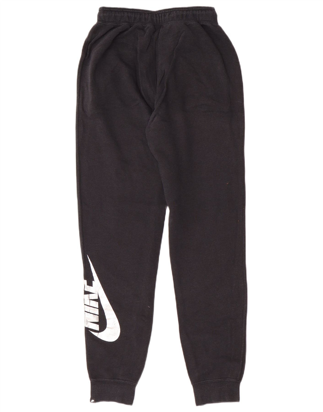 Nike Womens Graphic Tracksuit Trousers Joggers UK 6 XS Black Cotton Sports