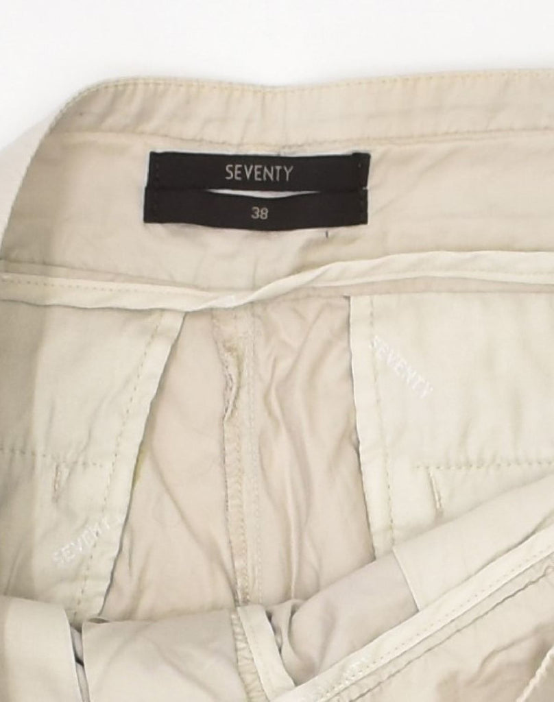 SEVENTY Womens Tapered Chino Trousers W38 L30 Beige Cotton | Vintage Seventy | Thrift | Second-Hand Seventy | Used Clothing | Messina Hembry 