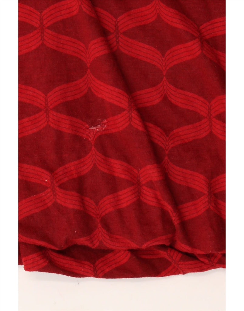 DESIGUAL Girls Graphic Long Sleeve A-Line Dress 7-8 Years Red Floral Vintage Desigual and Second-Hand Desigual from Messina Hembry 