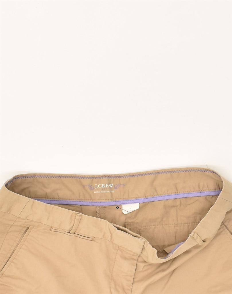 J. CREW Womens Stretch Chino Shorts US 2 XS W30 Beige Cotton | Vintage J. Crew | Thrift | Second-Hand J. Crew | Used Clothing | Messina Hembry 