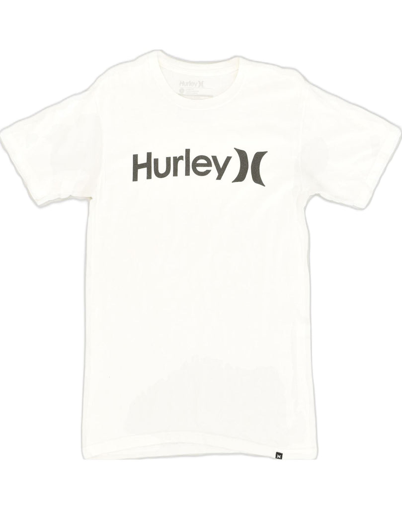 HURLEY Mens Classic Fit Graphic T-Shirt Top Small White Cotton | Vintage Hurley | Thrift | Second-Hand Hurley | Used Clothing | Messina Hembry 