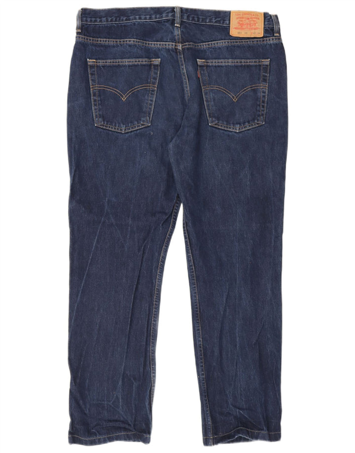 Levi's Mens 581 Straight Jeans W40 L30 Navy Blue Cotton