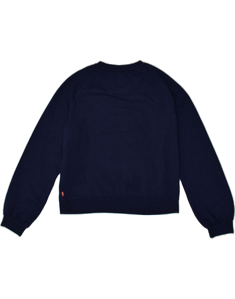 LEVI'S Girls Sweatshirt Jumper 13-14 Years Navy Blue | Vintage Levi's | Thrift | Second-Hand Levi's | Used Clothing | Messina Hembry 