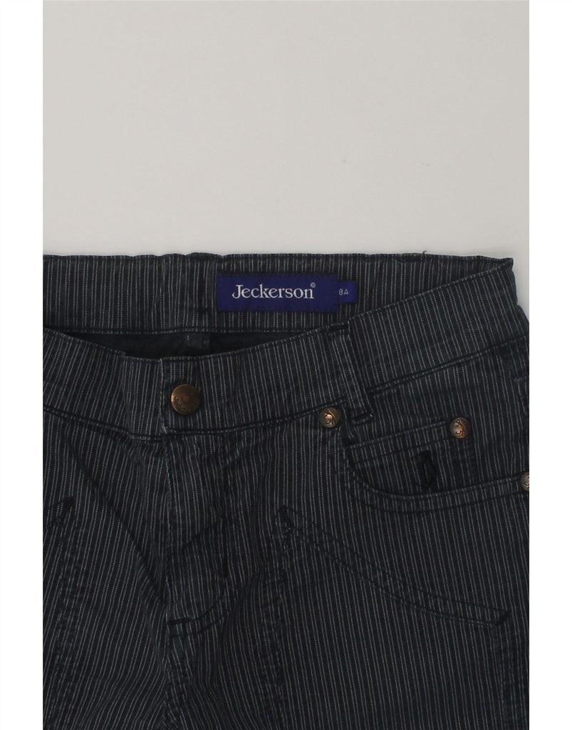 JECKERSON Boys Casual Shorts 7-8 Years Navy Blue Striped Cotton | Vintage Jeckerson | Thrift | Second-Hand Jeckerson | Used Clothing | Messina Hembry 