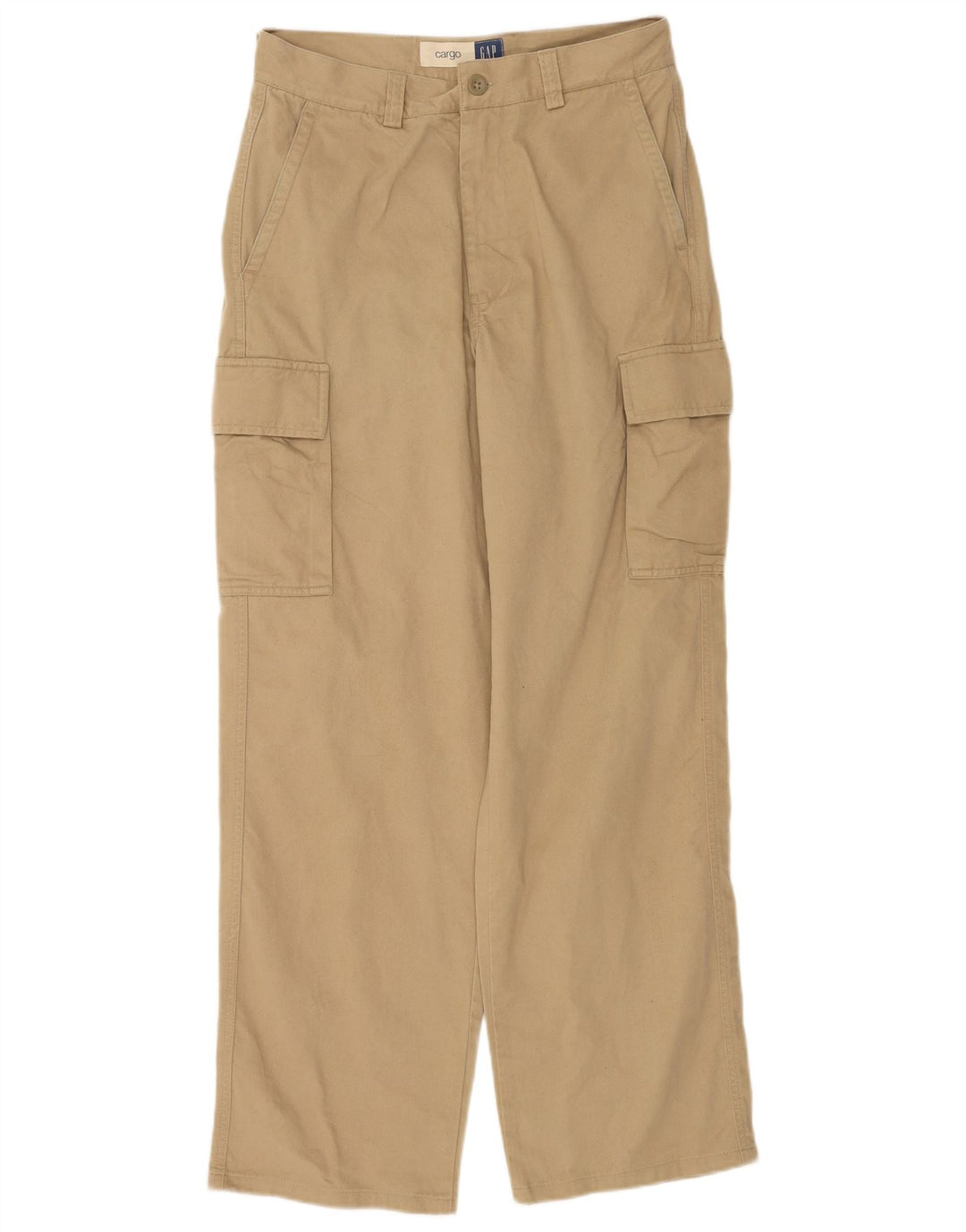 Gap Mens Straight Cargo Trousers W30 L32 Beige Cotton
