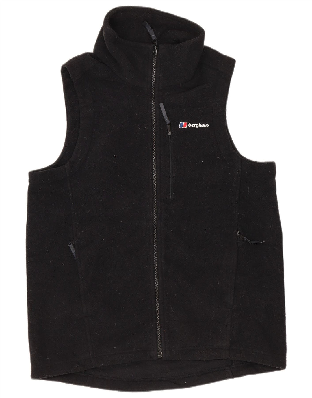 BERGHAUS Mens Fleece Gilet UK 36 Small Black Polyester