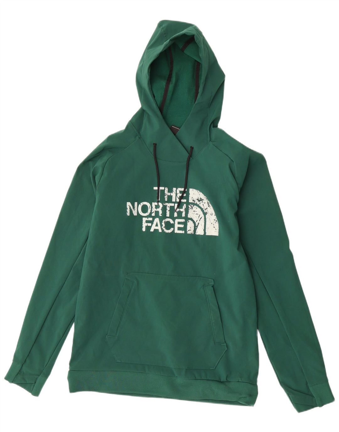 The North Face Mens Graphic Hoodie Jumper Small Green Polyester