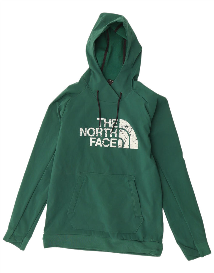 The North Face Mens Graphic Hoodie Jumper Small Green Polyester