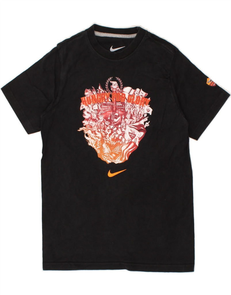 NIKE Boys Graphic T-Shirt Top 8-9 Years Small Black Cotton | Vintage Nike | Thrift | Second-Hand Nike | Used Clothing | Messina Hembry 