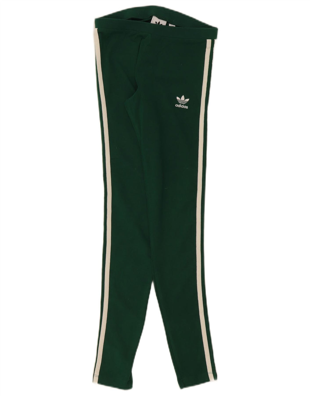 Adidas Womens Leggings UK 8 Small  Green Cotton