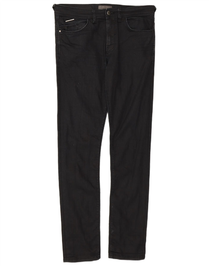 ZARA Mens Skinny Jeans EU 40 Medium W31 L30 Black Cotton